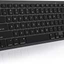 OMOTON Bluetooth Keyboard Compatible with Mac, Compact Wireless Keyboard Compatible with MacBook Pro/Air, iMac, Mac mini/Pro Laptop and PC, Dark Black