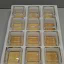 CONNOO 12 Pack Square Glass Vase 3" x 3" x 3", Clear Bulk Flower Vases for Centerpieces, Square Glass Cube Vase Floating Candle Holders for Wedding Party Home Decor