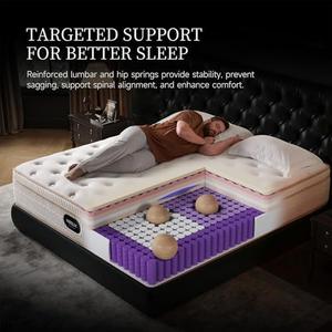 14 Inch Queen Hybrid Mattress, Cooling Gel Memory Foam & Zoned Pocket Coils, Pressure Relief, Motion Isolation, Breathable Bed in a Box, CertiPUR-US Certified
