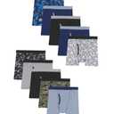 Hanes Boys' Underwear, Boxer Briefs for Boys and Toddlers, Soft Cotton, 10 Packs, M