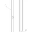 Black MOUNTWEST 42" Aluminum TOP-Mount Blank Post - Outdoor Pillar for Lasting Style and Durability