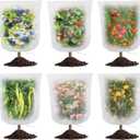 Bird Netting for Blueberry Bushes - 6Pcs Garden Netting Pest Barrier with Drawstring, Garden Plant for Vegetables Fruits Tree Cicada Netting for Trees (6,32x32inch/6PACK)