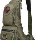 NICGID Sling Backpacks, Sling Chest Bag Shoulder Crossbody Bags for Men Women Outdoor Travel | Outdoor Travel (Army Green-365)