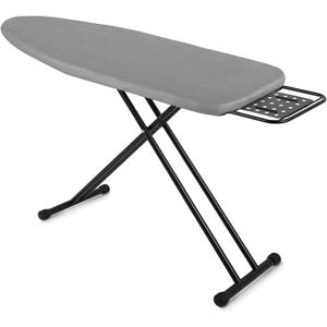 Jakeefud Full Size Ironing Board 47" X 15" with Heat Resistant Cover and Thicken Felt Pad, Safety Iron Rest, Anti-Skid Feet, Height Adjustable, Heavy Duty