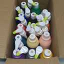 Acrylic Paint Sets for Adults, 14 Colors Large Bulk Acrylic Paints kits Rich Pigment Art Painting Supplies for Artists/Beginners, Paint Sets for Canvas with Pump, Color Wheel (10oz/300ml) (Clear)