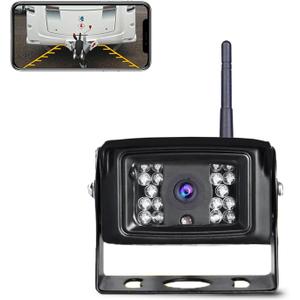 Wireless Backup Camera, LASTBUS 2.4Ghz WiFi Backup Camera Night Vision Wide View Angle IP69 Waterproof WiFi Rear View Camera for iPhone iPad Android Smartphone for Trailer Car Bus RV Camper Truck