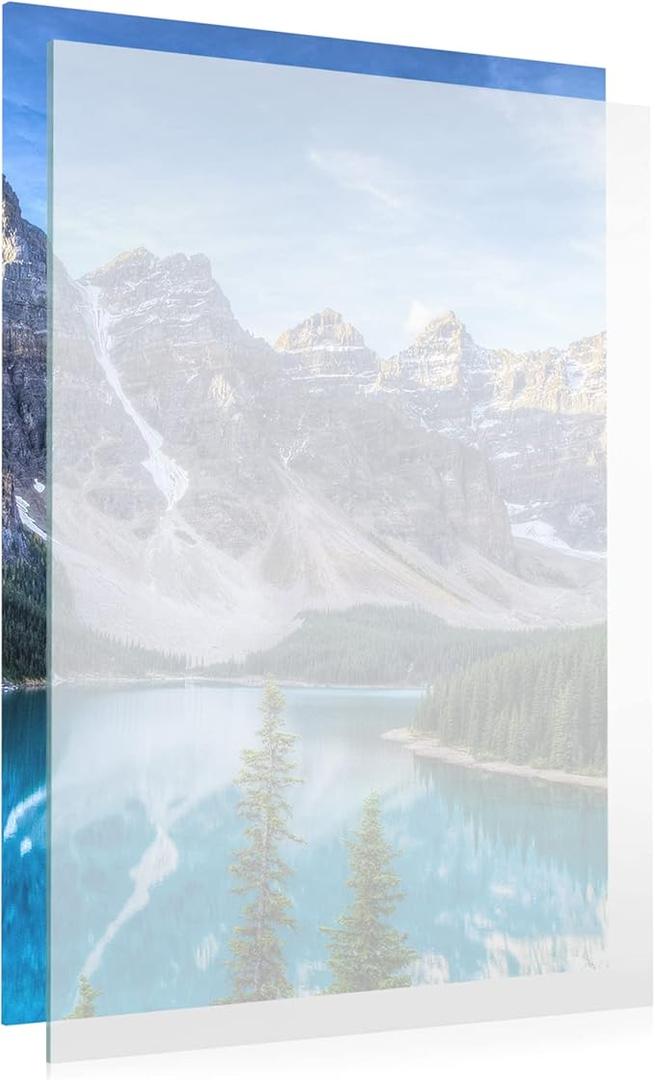 CountryArtHouse NonGlare Acrylic Replacement for 8x10 Picture Frame, Replacement Plexiglass for 8x10 Photo Frame, UVResistant NonGlare Acrylic Cover Sheet