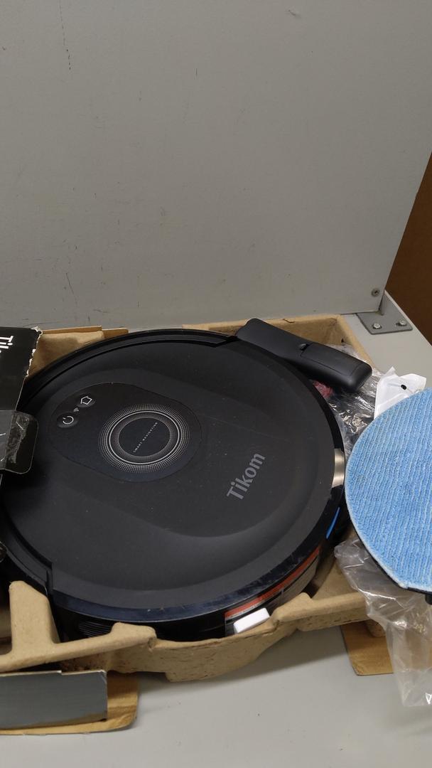 Tikom Robot Vacuum and Mop Combo, 5000Pa Robotic Vacuum Cleaner, 150 Min Max, App & Remote Control, Ideal for Hard Floor, Carpet, Pet Hair, Self-Charge(G8000 Max)