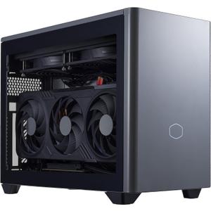 Cooler Master NR2 Pro Gaming PC – Intel Ultra 7 265KF, NVIDIA GeForce RTX 5080 16GB, 32GB DDR5 6000MHz, 2TB Gen4 M.2, Windows 11, V850 SFX Gold PSU, Compact Mini ITX Desktop PC