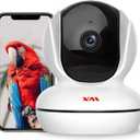 2 x XM Wireless IP Security Camera Indoor Surveillance Camera Smart WiFi Home Camera for Baby/Pet/Nanny with Motion Detection 2-Way Audio Night Vision Cloud-Storage & TF Cardslot iOS/Android