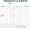 Extra Wide Baby Gate 86-105 Inch for Stairs Doorways
