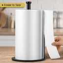 Stainless Paper Towel Holder, Paper Towels Holder Countertop, Stainless Steel Paper Towel Holders, Kitchen Paper Towel Holders, Non-Slip PaperRoll Holders, Silver