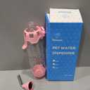 Vannon Dog Water Dispenser for Cage, 34oz Auto Feeding Crate Water Bottle for Dogs, Cats & Rabbits, Pet Nozzle Diameter: 12mm, BPA Free, Pink