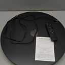 Motorized Rotating Display Stand, Rechargeable Rotating Platform 330 Lbs Load 360 Degree Mute Remote Control Angle Speed Electric Rotating Turntable for Photography Products Live Video Show, Black