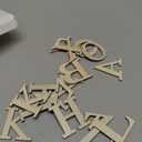 Blulu 96 Pcs Wooden Greek Letters Bulk Unfinished Wood Greek Alphabets Letters for Sorority Fraternity Paddle DIY Painting Crafts Arts Project Home Wall Decor (2 Inch)