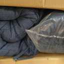Outdoor Chair Cushions, Fade Resistant Replacement Tufted Cushion for Patio Dining Chair, Set of 2, Denim Blue