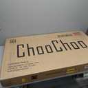 ChooChoo Farmhouse Coffee Table, Wooden Coffee Tables with Thicker Legs, White Coffee Table with Storage for Living Room (40 Inches, Soft White & Brown)