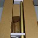 KAMANINA 1 Inch Curtain Rods 32 to 58 Inches (2.6-4.8 Feet) Telescoping Luxury Gold Curtain Rod for Windows, Decorative Drapery Rod with Crystal Netted Texture Ends