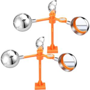 2 Pack Bird Reflective Spinning Deterrent Devices Outside, Wind Powered Bird Repeller Scarer Repels Birds Pigeons Sparrows Woodpeckers Seagull Away from Garden Roofs