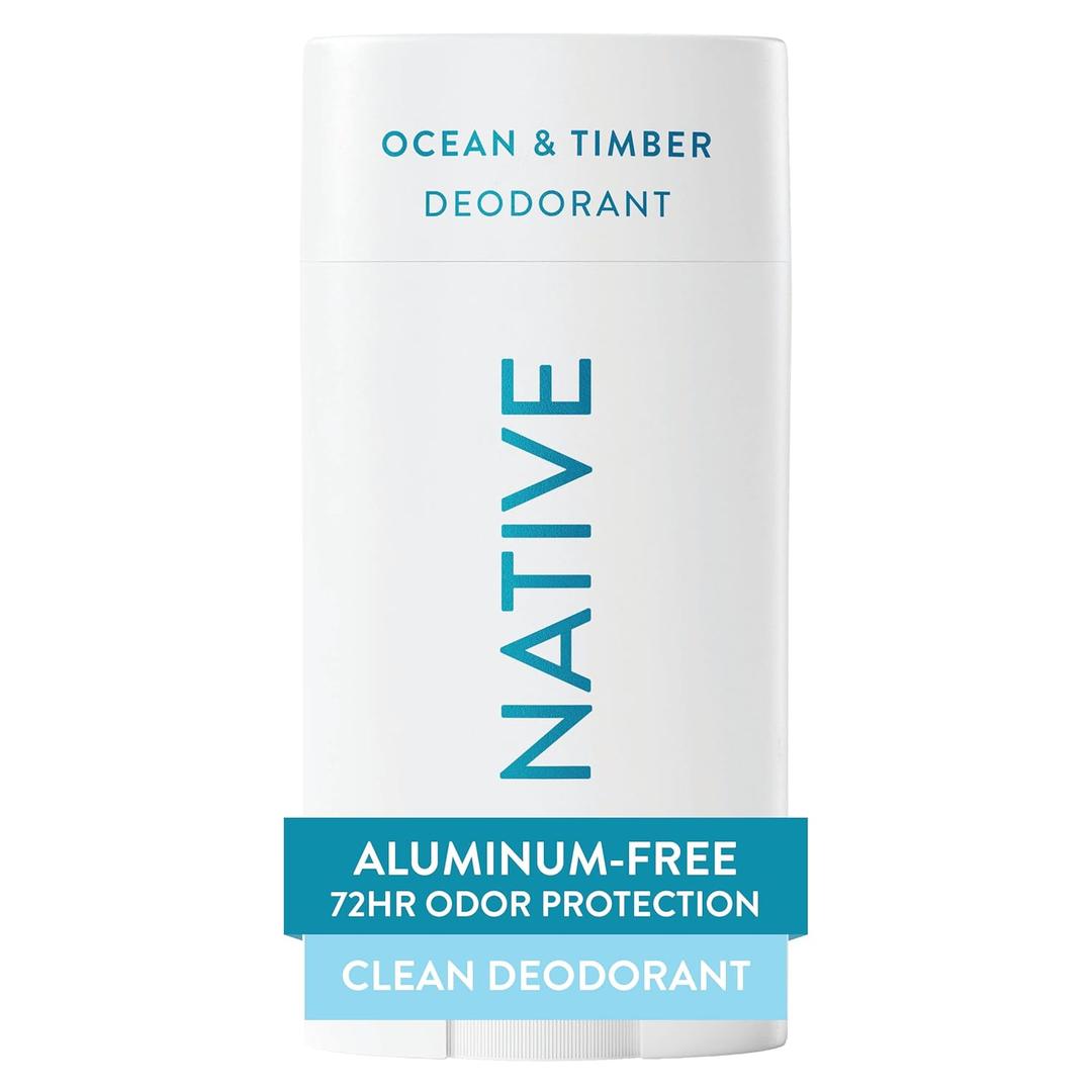 Native Deodorant Contains Naturally Derived Ingredients, 72 Hour Odor Control, Deodorant for Women and Men, Aluminum Free, Ocean & Timber 2.65oz