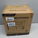 Kismile Nugget Ice Makers Countertop,Portable Ice Machine with Crushed Ice, 35lbs/Day,Self-Cleaning,One-Click Operation for Home Use(Silver)