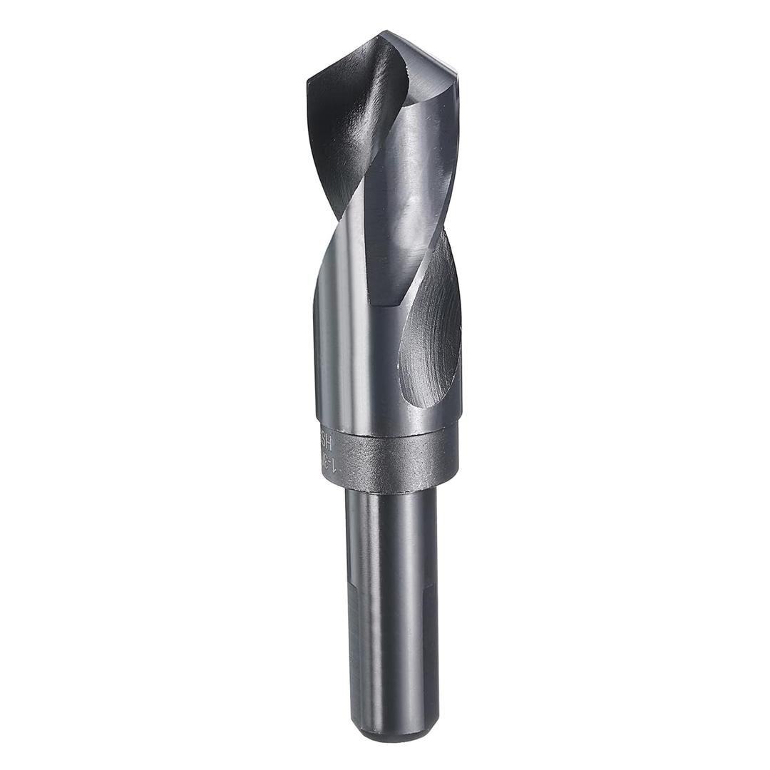HARFINGTON 1-3/16" Drill Bit 3/4" Reduced Shank 3-Flat 4241 High Speed Steel Nitriding Black 118 for Soft Materials Wood Plastic Iron Copper Aluminum