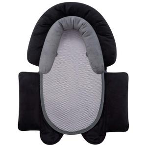 Pro Goleem Breathable 3-in-1 Infant Car Seat Head Support, Soft Infant Car Seat Insert, Carseat Cushion for Toddler, Perfect for Car Seat, Strollers, Swings, Carrier, Bouncer, Black and Grey