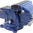 10" Heavy Duty Bench Vise Cast Iron Vise with 360 Flexible Swivel Locking Base Home Work 10 Inch Swivel Bench Vice with Anvil