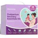 Glamommy Postpartum Recovery Essentials Kit for Women, Labor & Delivery Postpartum Care, Peri Bottle, Cooling Spray, Disposable Postpartum Underwears, Postpartum Pads, Hot&Cold Packs, Soothing Liners