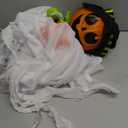 Halloween Express 47 1/4" Hanging Smiling Pumpkin Scarecrow Animated Prop Halloween Decoration