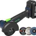 ZEITE 3" Cordless Cut Off Tool,20V Mini Multi-Cutter,Portable Metal Chop Saw,Max Cutting Depth 1/2",3 Cutting Discs & 1 Flap Disc,2.0Ah Battery and Fast Charger