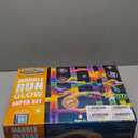 Marble Genius Marble Run Track - 200-Piece, Multicolor, Space Theme - Glow-in-The-Dark Marble Set & STEM Building Toy & Race Track for Ages 4+