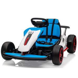Garvee Ride - G Series: 6+,24V Drift Kart with 2X150W Strong Motor, 7AH Big Battery, Electric Pedals, Electric Go Kart Outdoor Race Toy - Blue