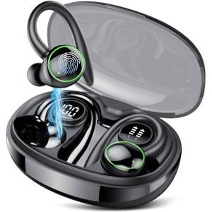 3-in-1 Translator Earbud Bluetooth 5.4 with 5 Translation Modes,48H Translatior Headphones for Travel, Business, Learning, Black