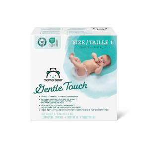 Amazon Brand - Mama Bear Gentle Touch Diapers, Size 1, 196 Count