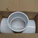 3 Way 3" PVC Tee Pipe Fittings Adapter (Socket x Socket x Socket) Furniture Grade SCH40 3 Inch PVC Elbow Pipe Connector for DIY PVC Shelf Garden Support Structure Storage Frame