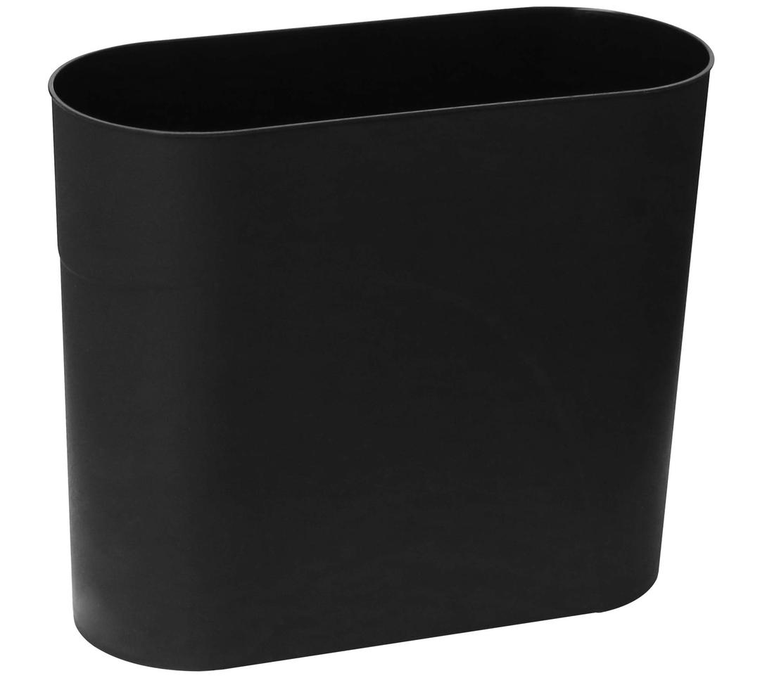  
HMQCI Plastic Rectangular Small Trash Can Wastebasket, 3 Gallons, Garbage Container Bin (Black, 5.9"/12.6"/10.6")