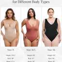 Popilush Body Suits for Women - Going Out Tank Tops - Plunge Deep V Neck Backless Sleeveless Tummy Control Shapewear Bodysuit (Black, L)