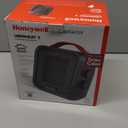 Honeywell UberHeat 5 Portable Ceramic 1500W Space Heater. Indoor space heater for Small Rooms, Bedrooms, and Homes. Fast Heating with Tip-over Protection - Black, HEC210B