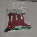 SSS 11 Hole Strat Pickguard ST Pick Guard Scratch Plate for Fender USA/Mexican Standard Stratocaster Modern Style Electric Guitar,Red tortoise 4ply (SSS Aluminum Foil)