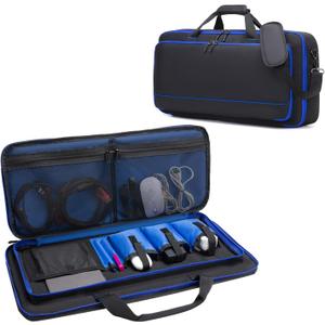 CB-ME80 Carry Bag for ME-80 / ME-90 / GT-1000 / GX-100 / ME-90 Guitar Multi-effects Pedal, Guitar Pedal Board Storage Bag with Compartment for Guitar Cable or Other Accessories, Black