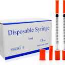 U-100 1cc 30g 5/16 In (8mm) Syringe with Needle, Individually Wrapped, Pack of 100