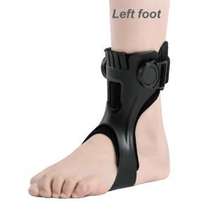 AFO Drop Foot Brace Orthosis for Hemiplegia Stroke Varus Foot Improve Walking Gait, Effective Relieve Pain for Walking with Shoes, Lightweight & Invisible (XL, Left foot)