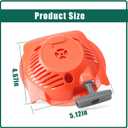 YUXIVCNE 578992501 Recoil Starter Assembly with Pull Cord Compatible with Husqvarna 525L 525LS 525LST 525RS String Trimmer Parts, Replace 596249001