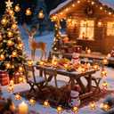 Aogist Christmas String Lights, 16ft 50 LED Battery Powered Santa Claus Christmas Decoration Lights for Indoor Outdoot Party Festival Christmas Decorative (Santa Claus, 1)