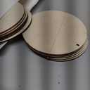 Max Fun 60PCS 3.5" DIY Wooden Christmas Ornaments Unfinished Predrilled Wood Slices Circles for Crafts Round Centerpieces Discs Holiday Hanging Decorations