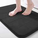 Yimobra Memory Foam Bath Mat, Soft Absorbent Bathroom Rug, 24x17, Black
Non Slip Backing, Quick Dry, Machine Washable Bath Rug for Tub & Shower Areas, Durable Design That Complements Bathroom Decor