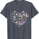 Sewing Quilting Machine Quilters Gift For Sewing Lover heart T-Shirt, 3XL