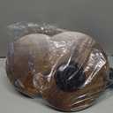 Yaoyiizy Drink Table, Drink Tables for Small Spaces, Modern Accent Nightstand with Solid Wood Leg for Living Room, Bedroom, Bathroom, Brown