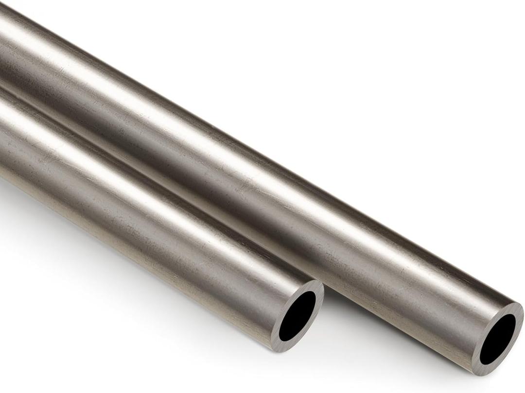 Gisafai 2 Pcs 7/8" Od, 0.64" Id, 0.12" Wall, 36" Length Cold Rolled Steel Tube Metal Seamless Round Tubing for Industries Automotive Applications, Strong and Durable